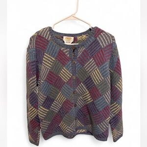 Vintage Talbots hand knit cardigan